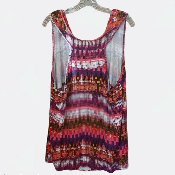 Lane Bryant Multicolor Sleeveless Cowl Neck Tank Top - Picture 2 of 4